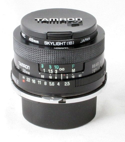 Tamron Adaptall 2, 28mm f2.5